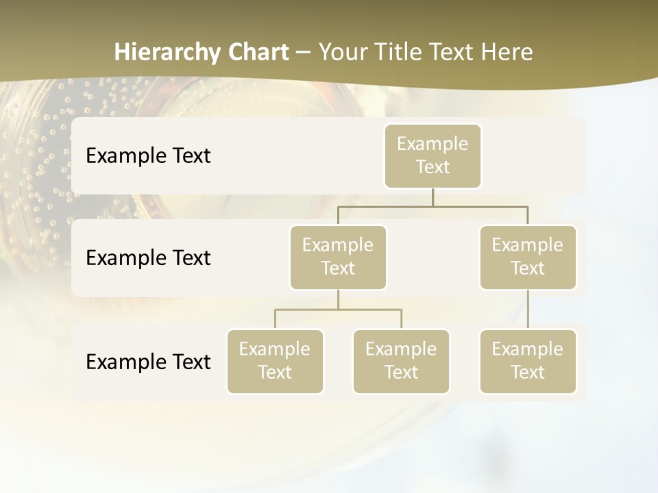 Gold Ring In Champagne Close Up PowerPoint Template