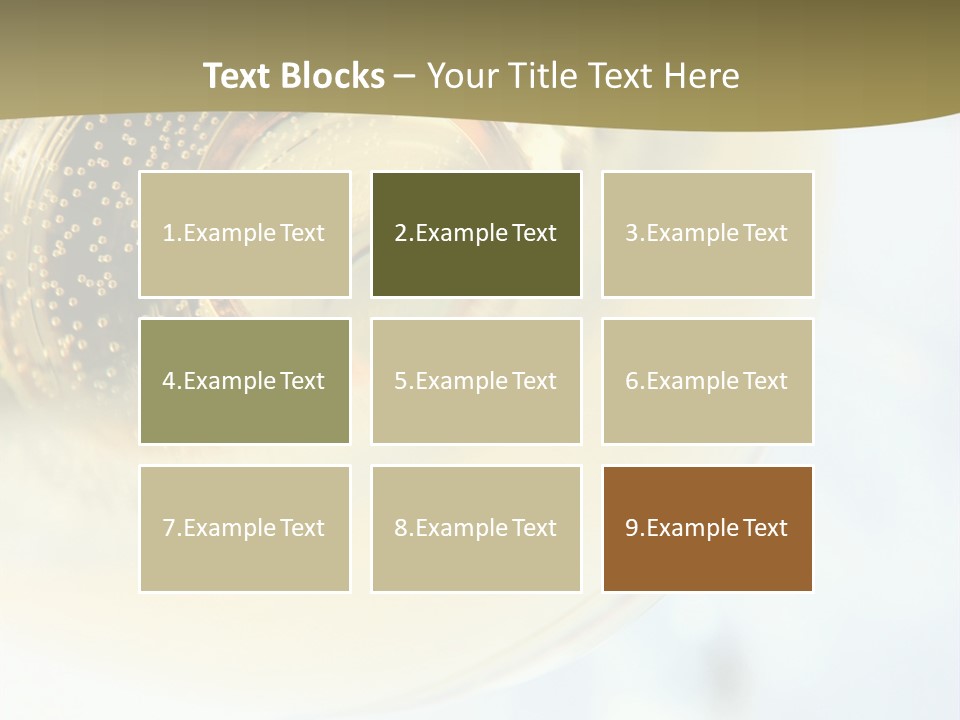 Gold Ring In Champagne Close Up PowerPoint Template