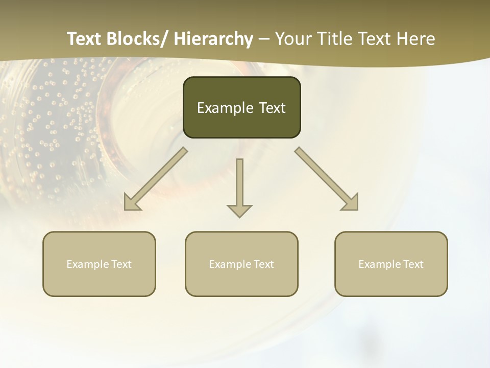 Gold Ring In Champagne Close Up PowerPoint Template