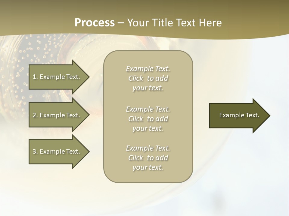 Gold Ring In Champagne Close Up PowerPoint Template