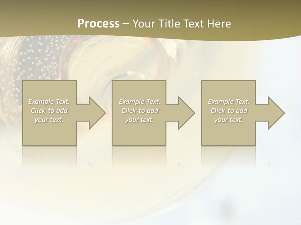 Gold Ring In Champagne Close Up PowerPoint Template