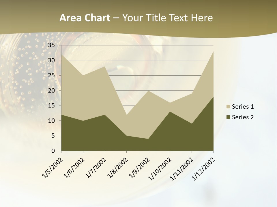 Gold Ring In Champagne Close Up PowerPoint Template