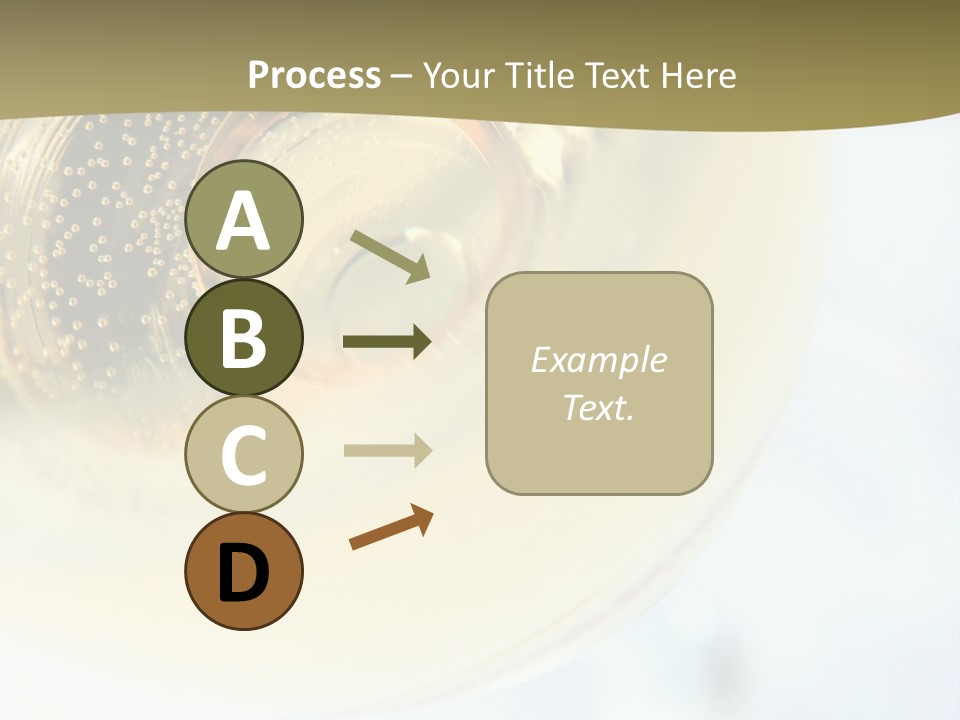 Gold Ring In Champagne Close Up PowerPoint Template