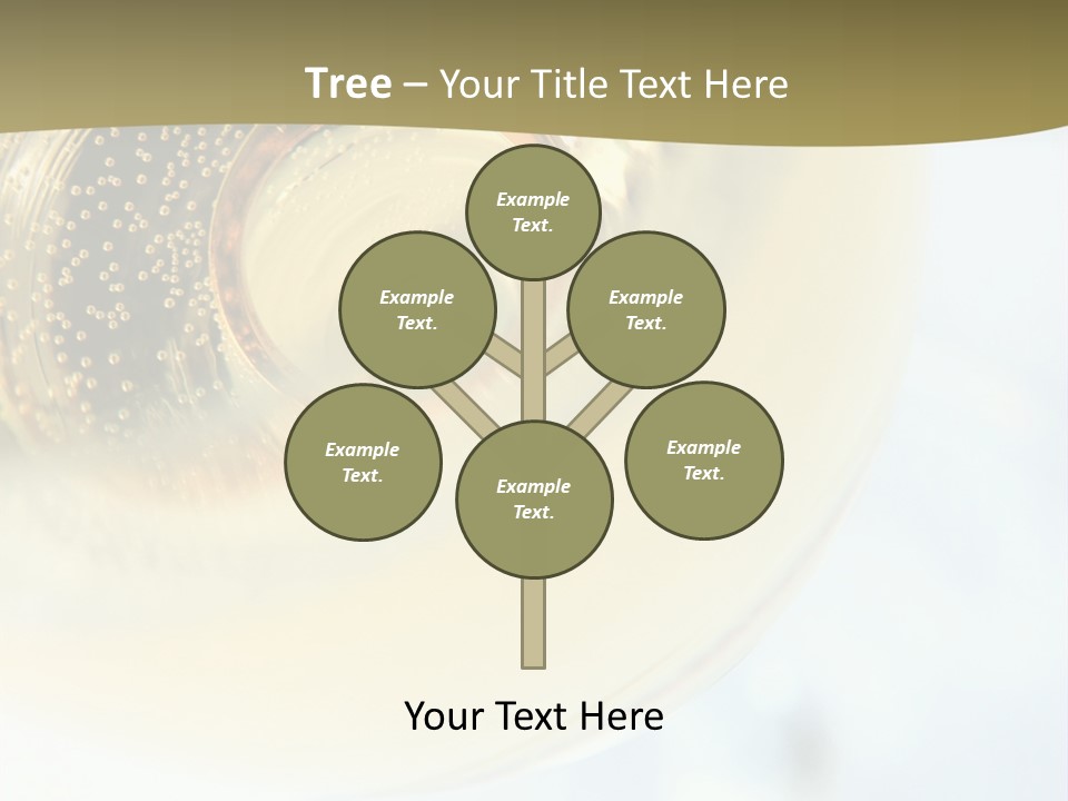 Gold Ring In Champagne Close Up PowerPoint Template