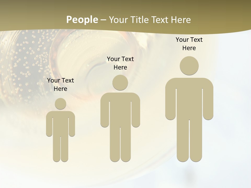 Gold Ring In Champagne Close Up PowerPoint Template