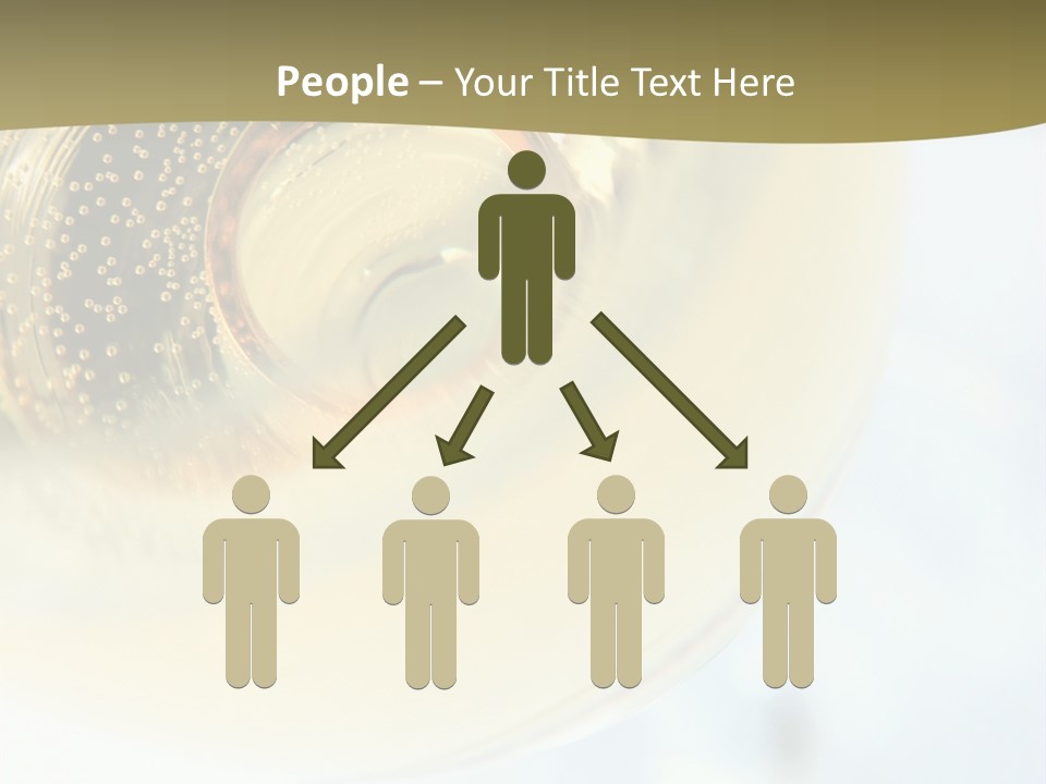 Gold Ring In Champagne Close Up PowerPoint Template
