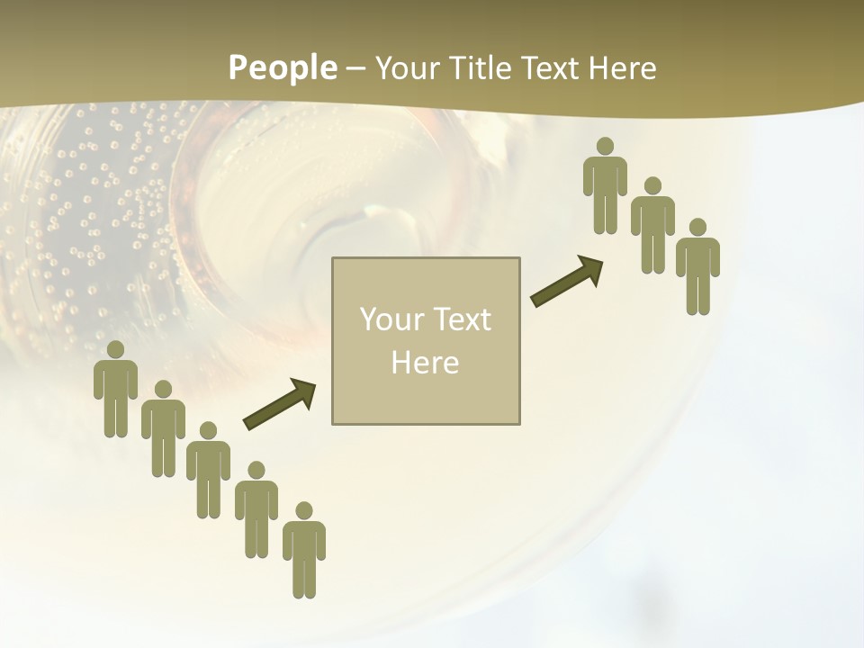 Gold Ring In Champagne Close Up PowerPoint Template