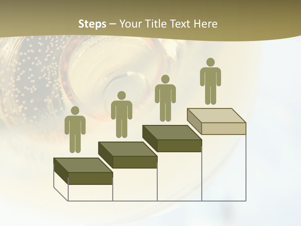 Gold Ring In Champagne Close Up PowerPoint Template