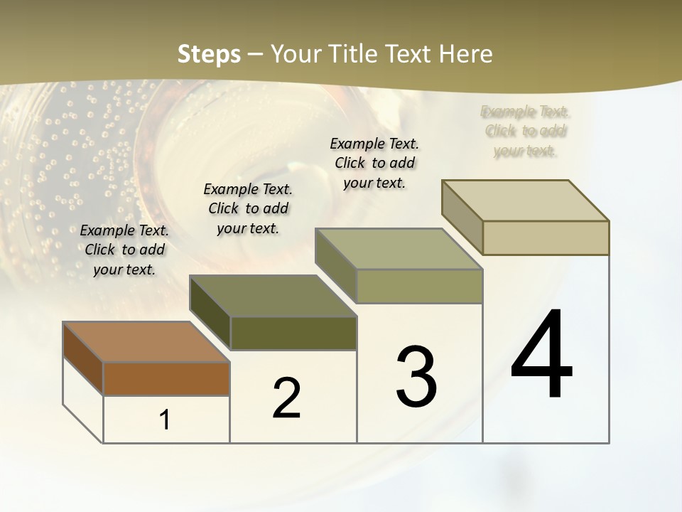 Gold Ring In Champagne Close Up PowerPoint Template