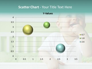 Baby Boy Smiling In Crib PowerPoint Template