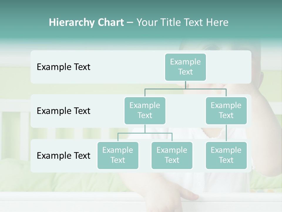 Baby Boy Smiling In Crib PowerPoint Template