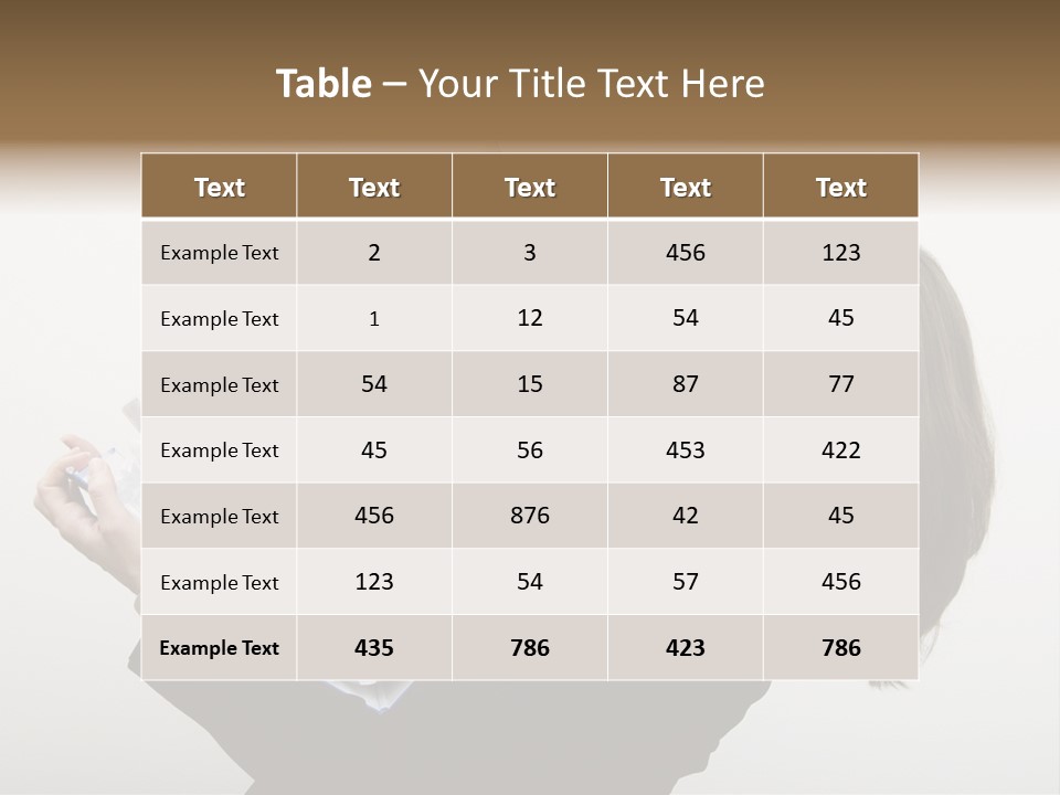 Business Woman Overloaded With Heavy Files PowerPoint Template