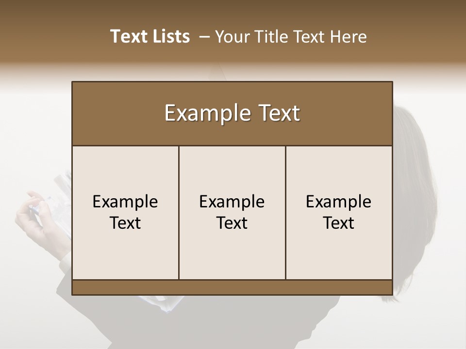 Business Woman Overloaded With Heavy Files PowerPoint Template