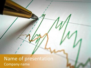 Pen Showing Diagram On Financial Report PowerPoint Template