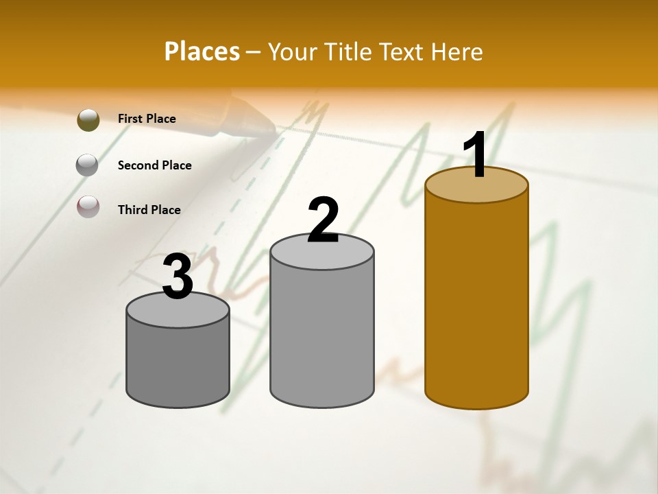 Pen Showing Diagram On Financial Report PowerPoint Template