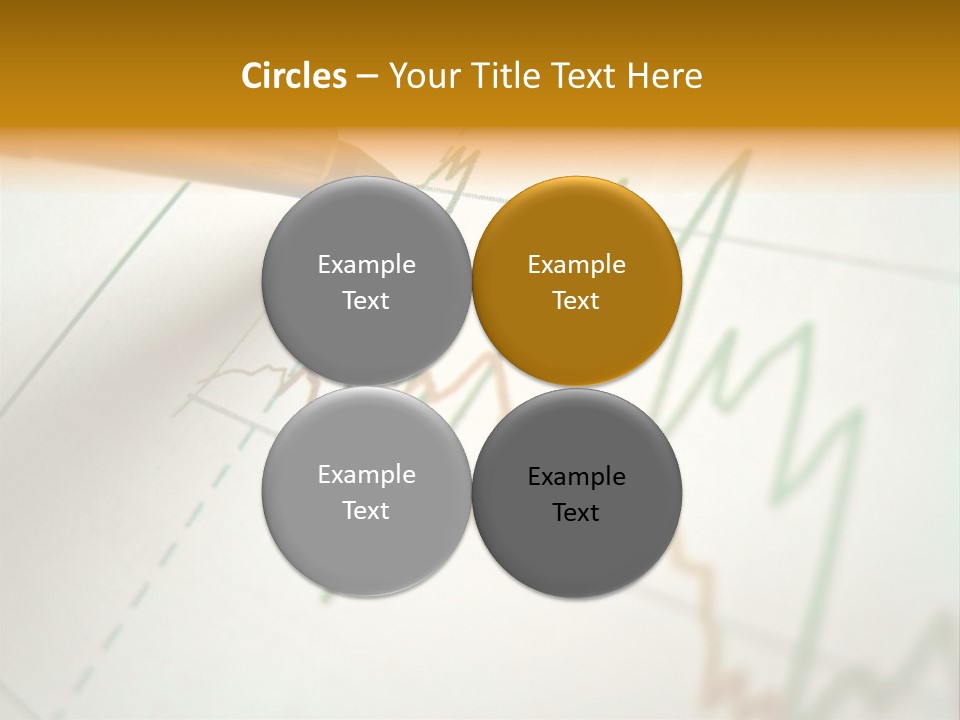 Pen Showing Diagram On Financial Report PowerPoint Template