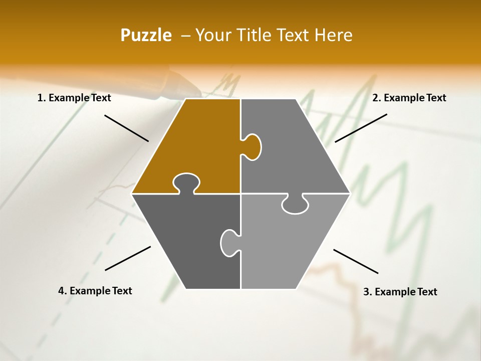 Pen Showing Diagram On Financial Report PowerPoint Template