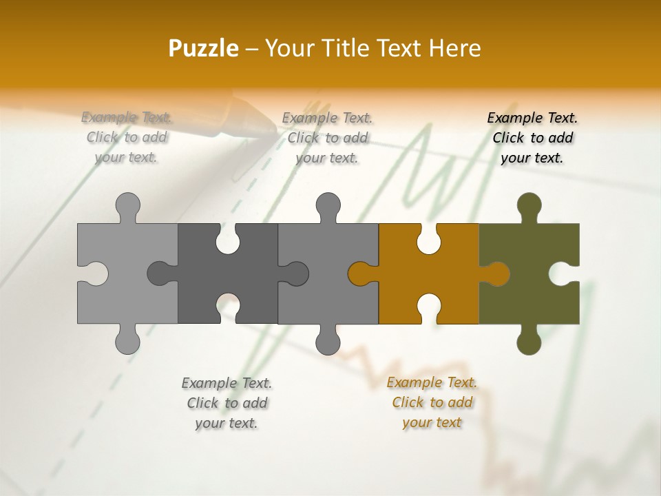 Pen Showing Diagram On Financial Report PowerPoint Template