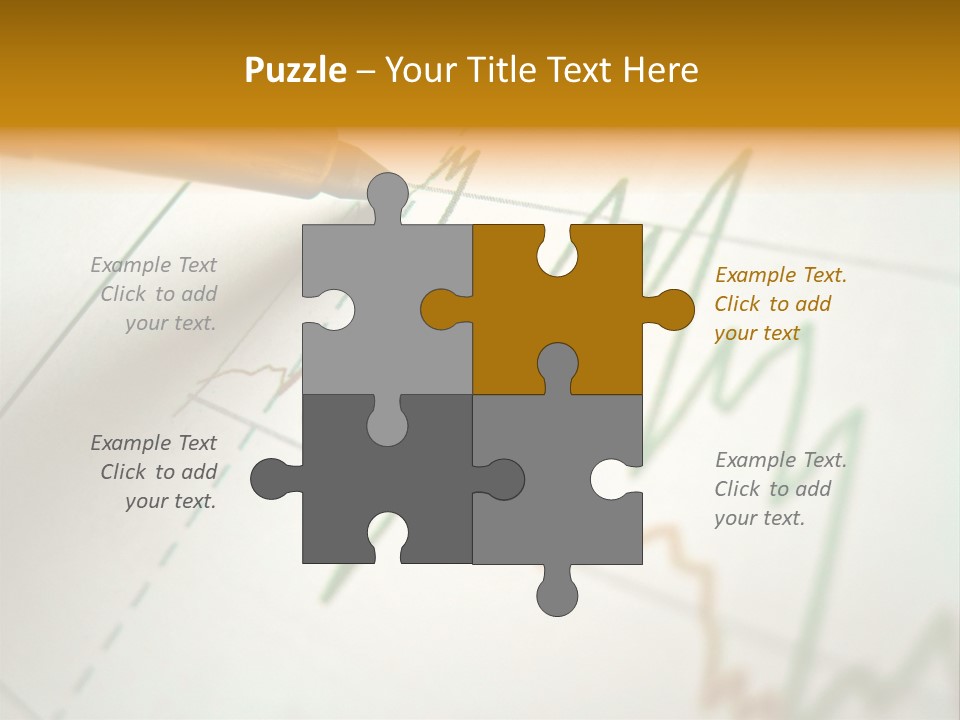Pen Showing Diagram On Financial Report PowerPoint Template