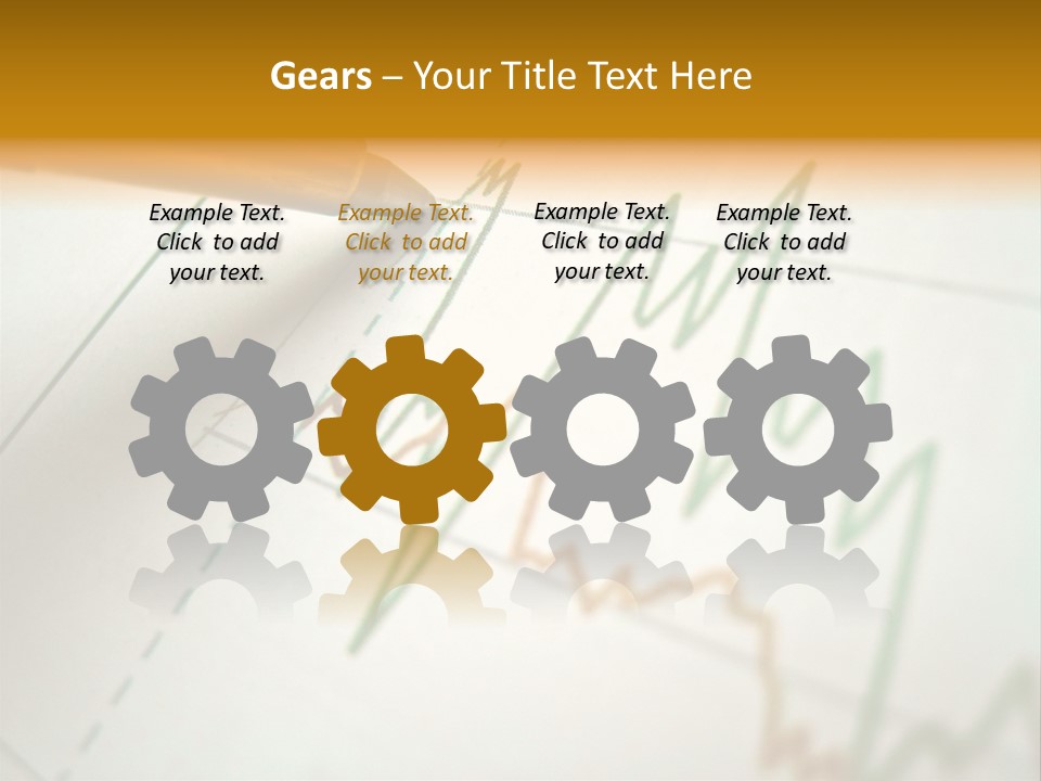 Pen Showing Diagram On Financial Report PowerPoint Template