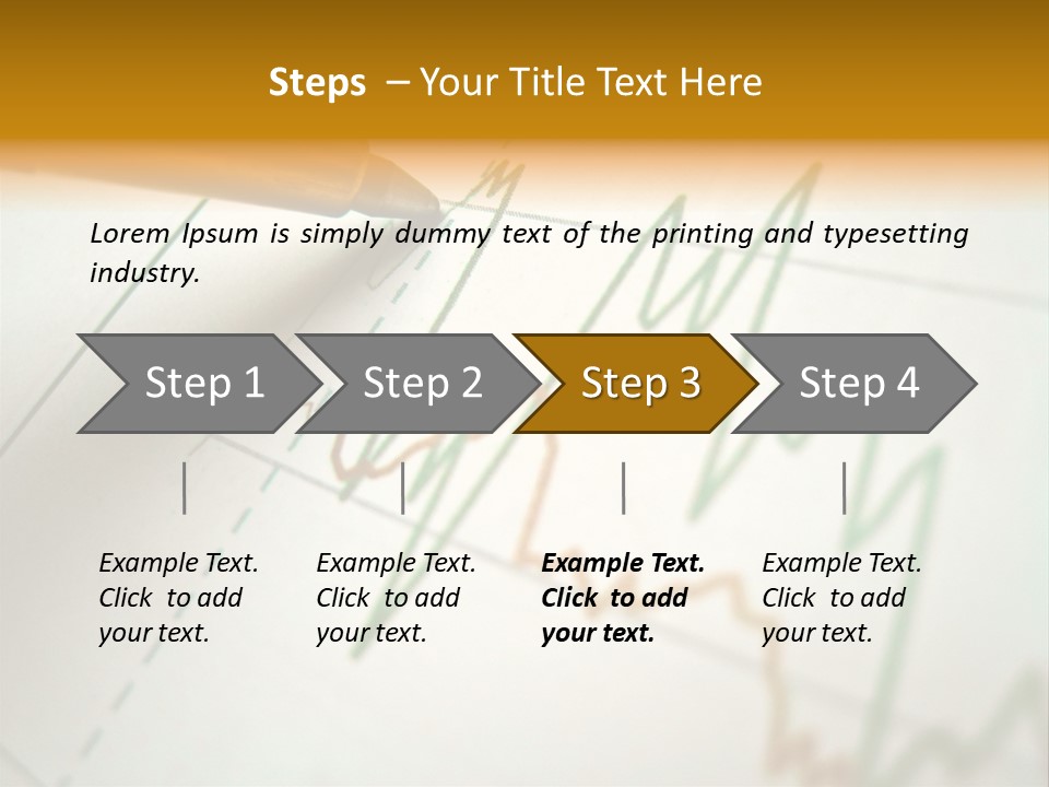 Pen Showing Diagram On Financial Report PowerPoint Template