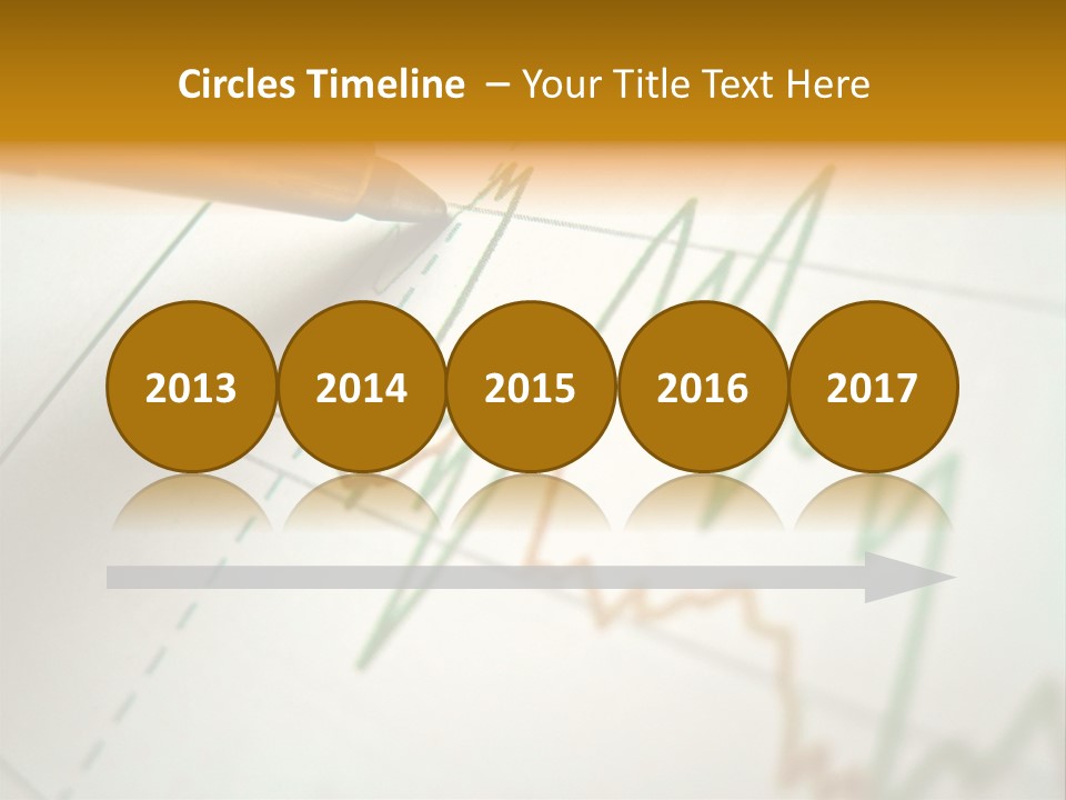 Pen Showing Diagram On Financial Report PowerPoint Template