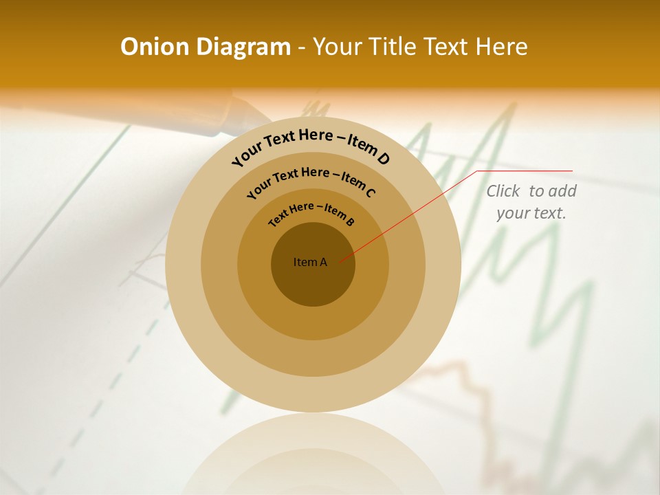 Pen Showing Diagram On Financial Report PowerPoint Template