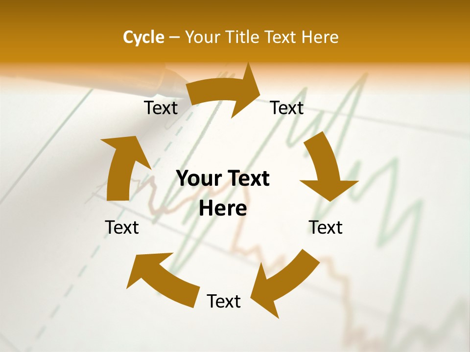 Pen Showing Diagram On Financial Report PowerPoint Template