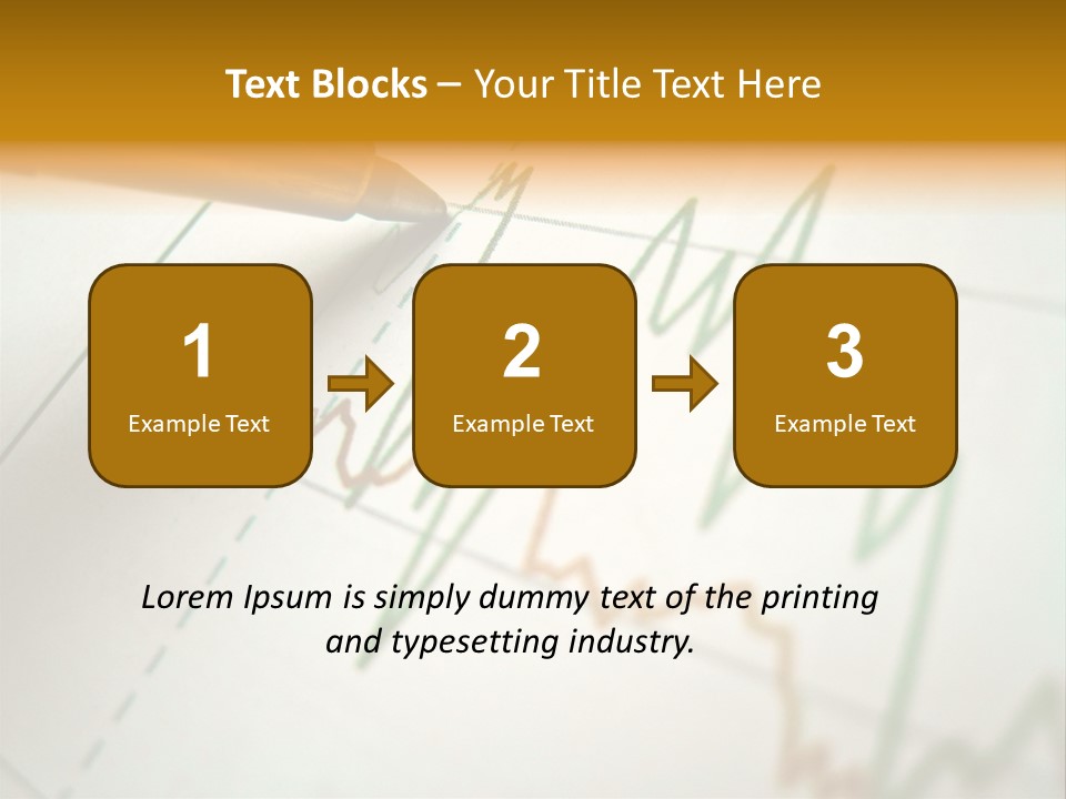 Pen Showing Diagram On Financial Report PowerPoint Template