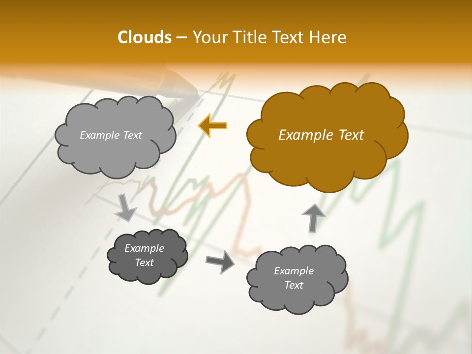 Pen Showing Diagram On Financial Report PowerPoint Template
