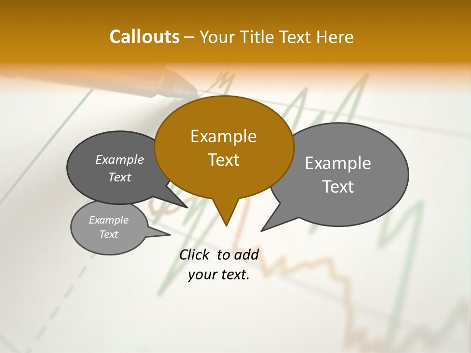 Pen Showing Diagram On Financial Report PowerPoint Template