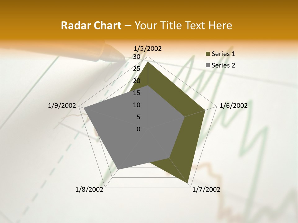 Pen Showing Diagram On Financial Report PowerPoint Template