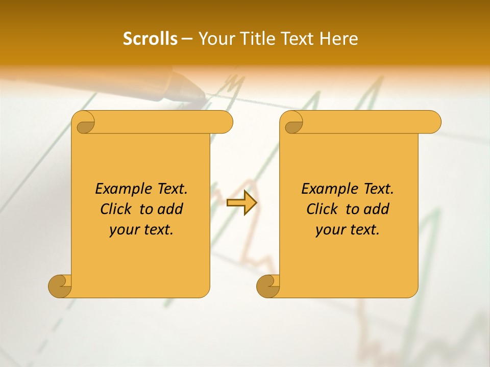 Pen Showing Diagram On Financial Report PowerPoint Template