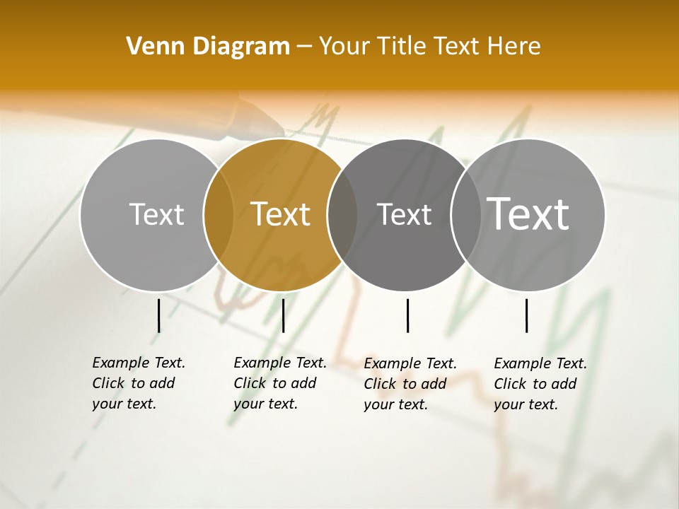 Pen Showing Diagram On Financial Report PowerPoint Template