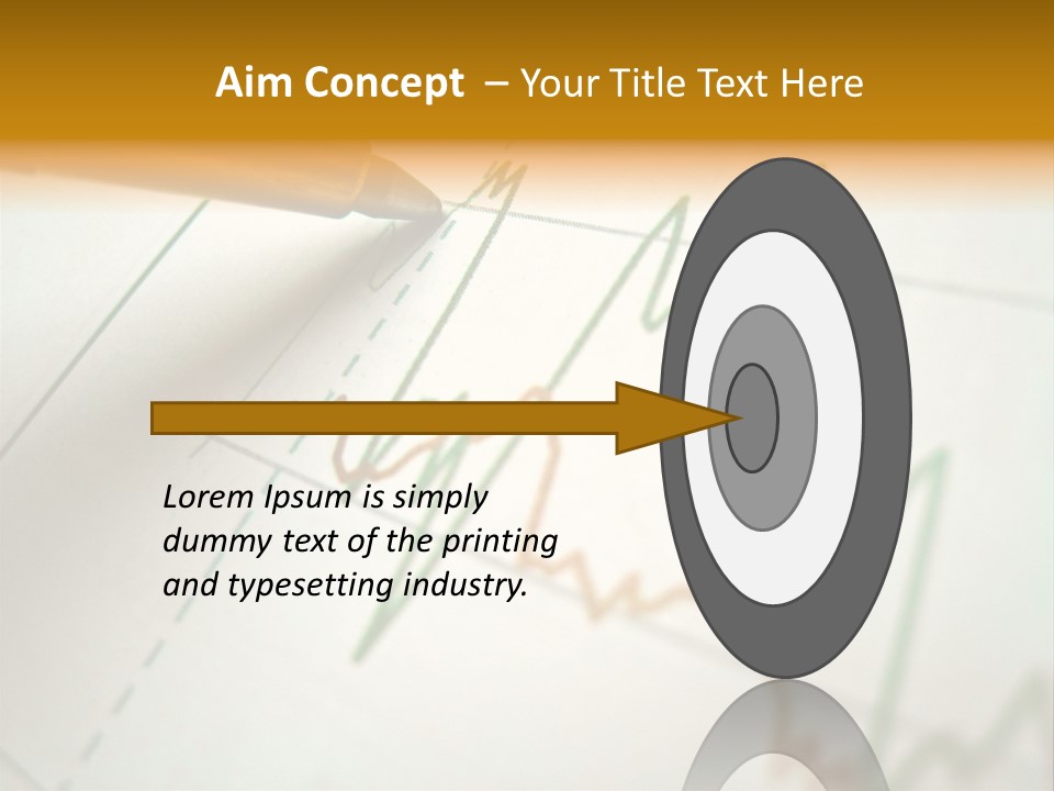 Pen Showing Diagram On Financial Report PowerPoint Template