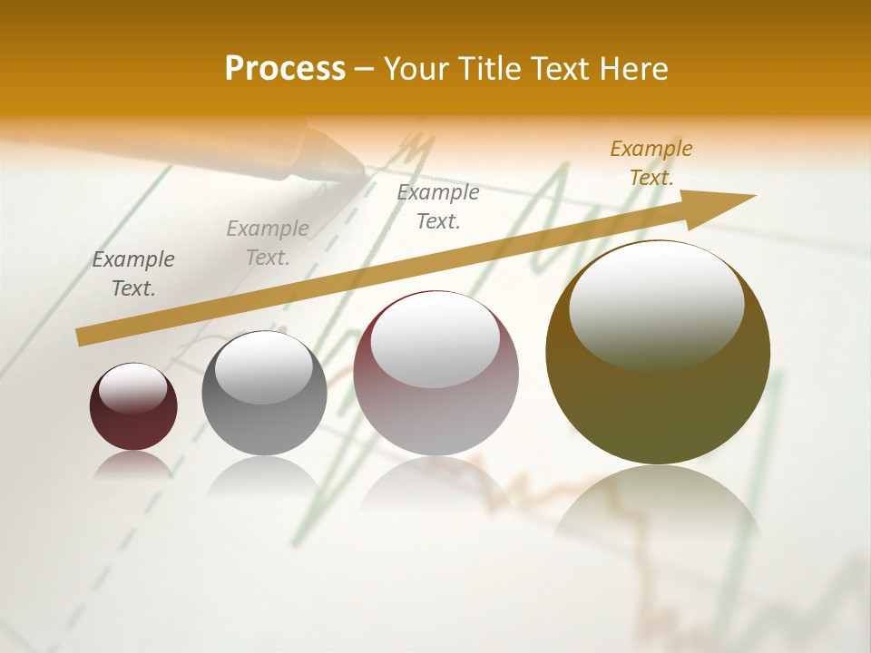 Pen Showing Diagram On Financial Report PowerPoint Template