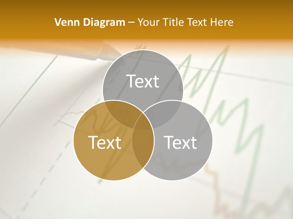 Pen Showing Diagram On Financial Report PowerPoint Template
