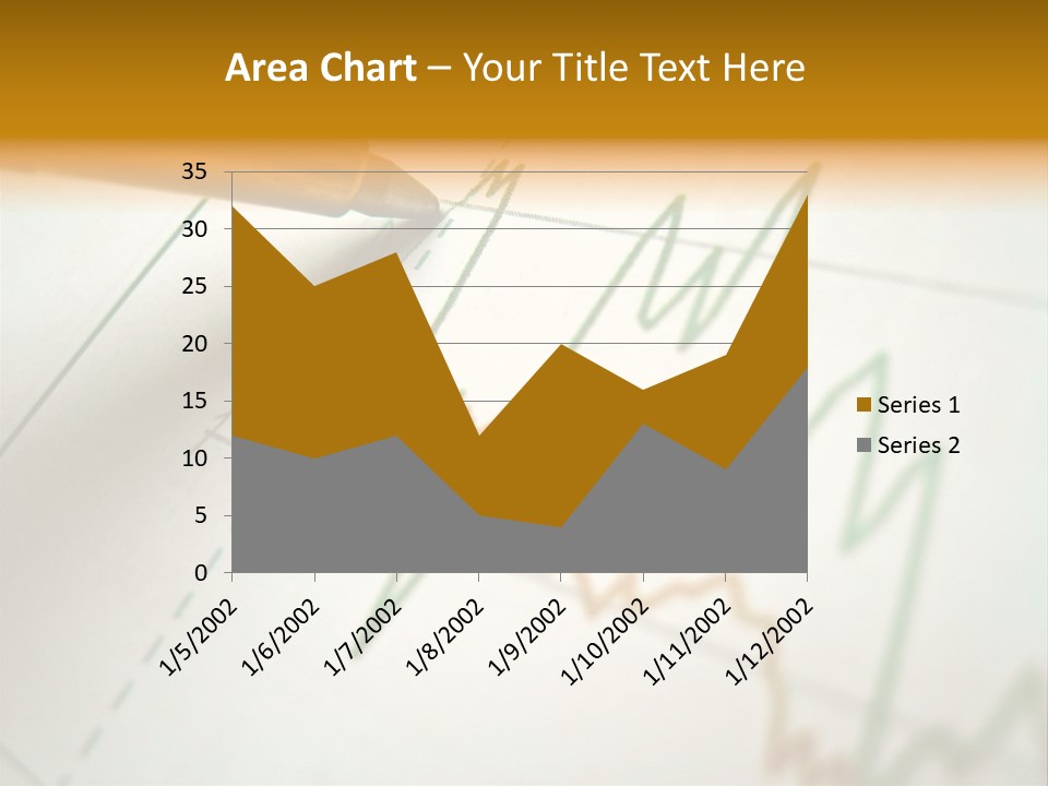 Pen Showing Diagram On Financial Report PowerPoint Template