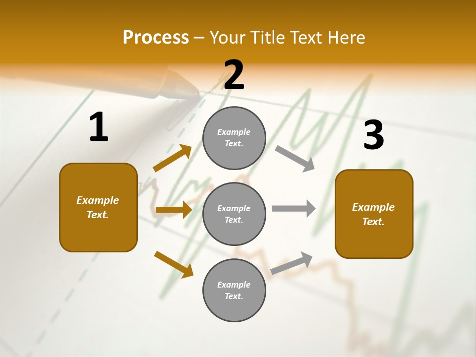 Pen Showing Diagram On Financial Report PowerPoint Template