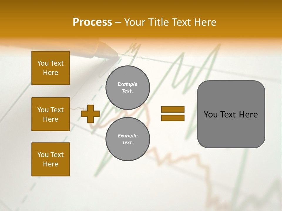 Pen Showing Diagram On Financial Report PowerPoint Template