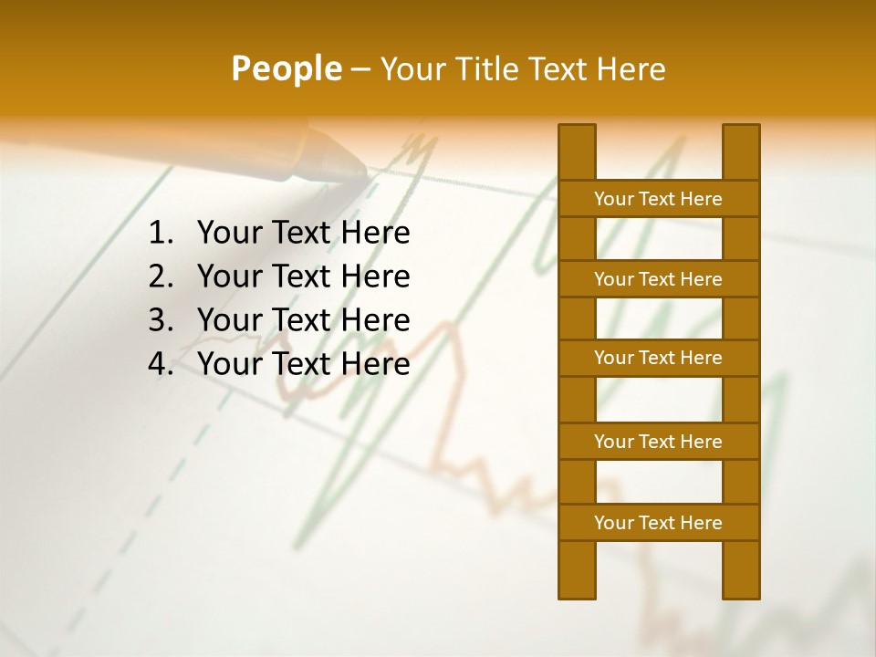 Pen Showing Diagram On Financial Report PowerPoint Template