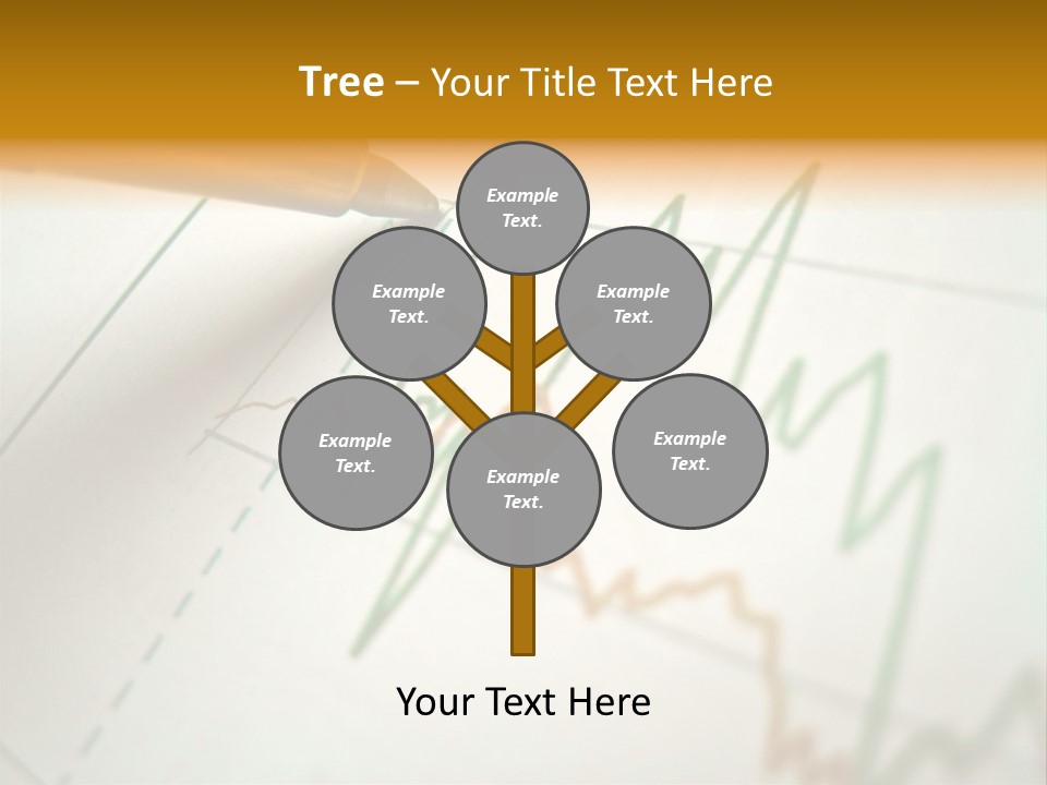 Pen Showing Diagram On Financial Report PowerPoint Template