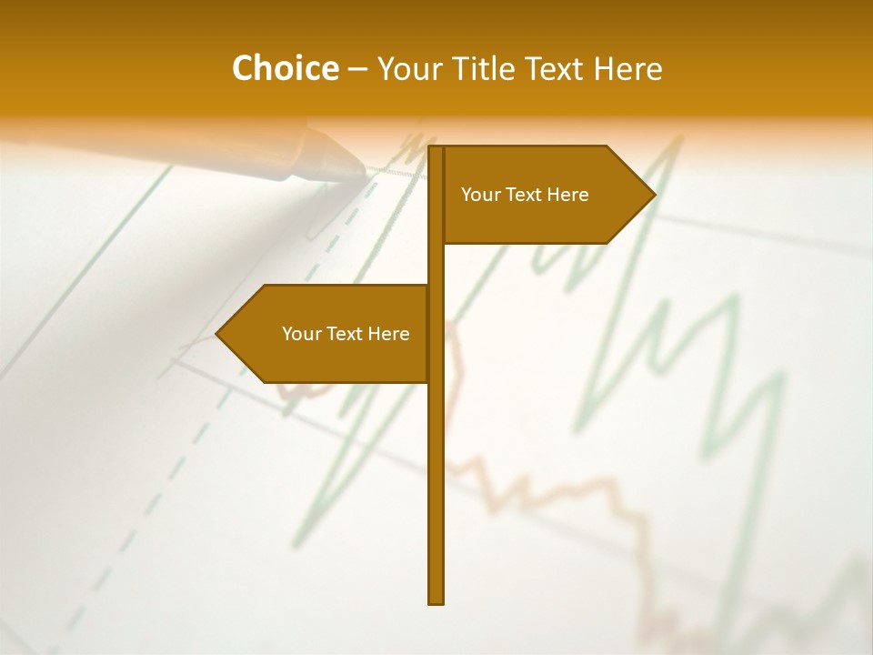 Pen Showing Diagram On Financial Report PowerPoint Template