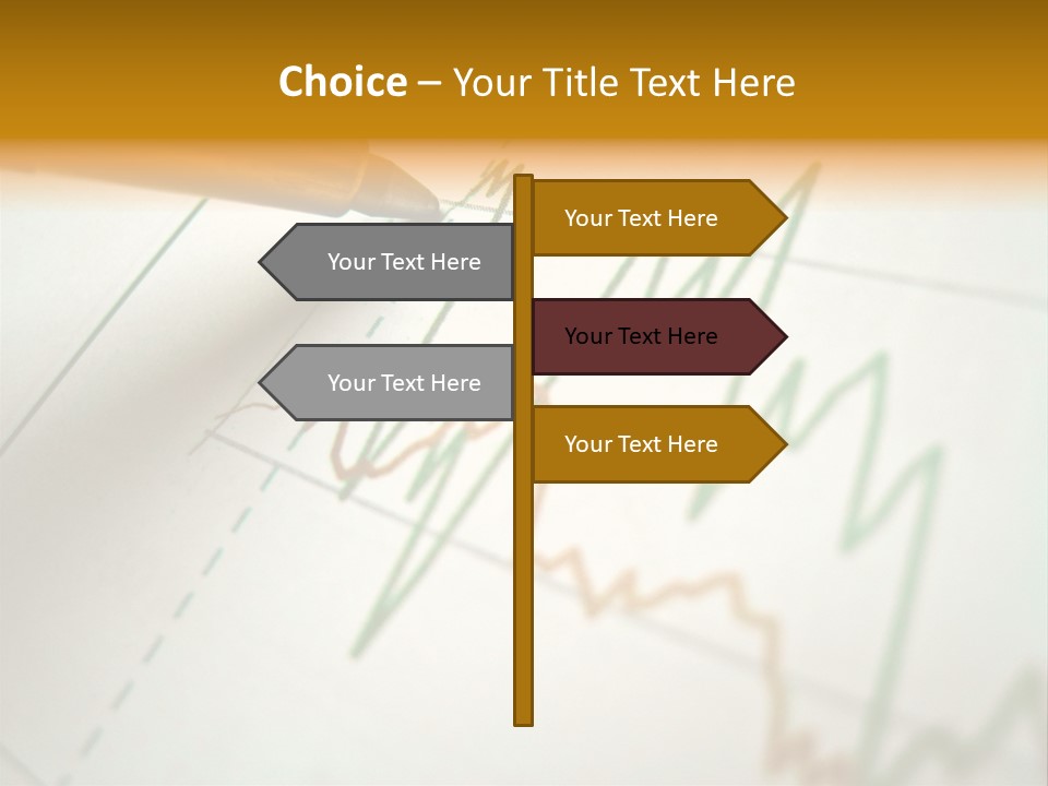 Pen Showing Diagram On Financial Report PowerPoint Template