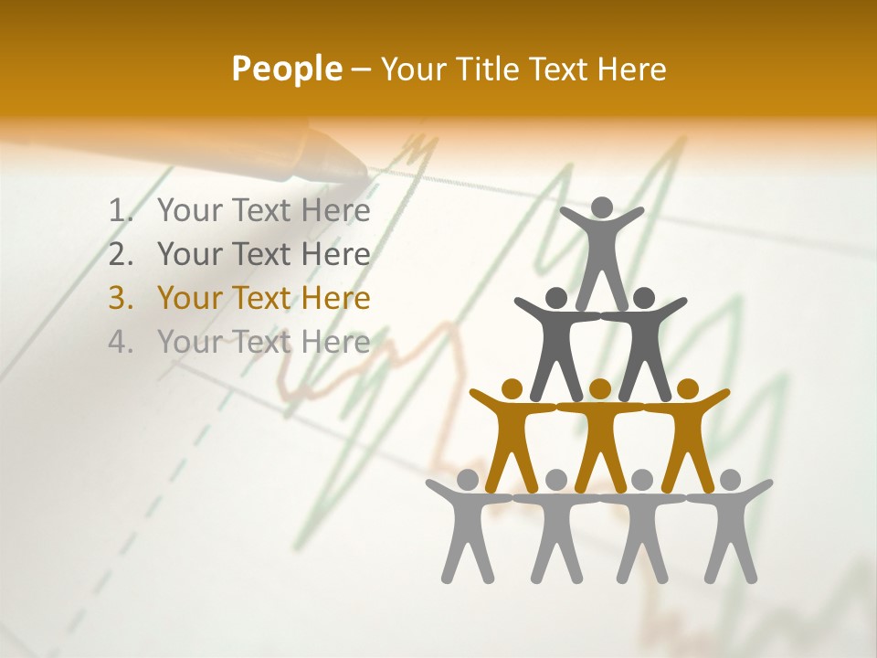Pen Showing Diagram On Financial Report PowerPoint Template