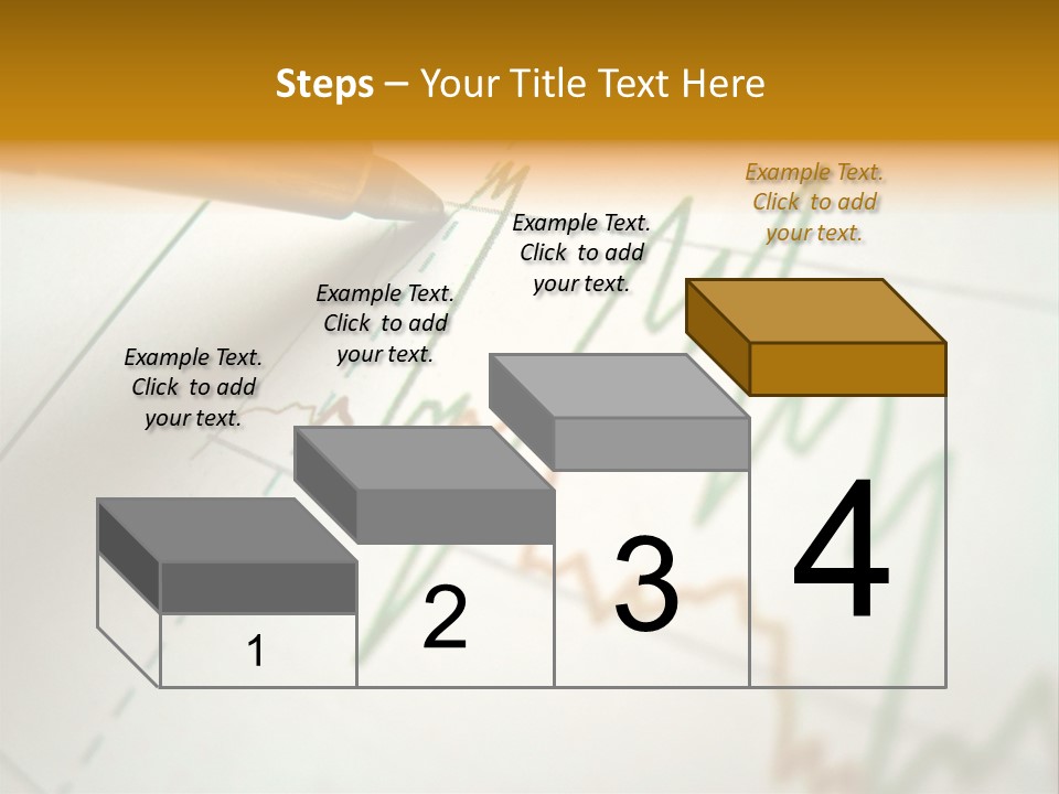 Pen Showing Diagram On Financial Report PowerPoint Template