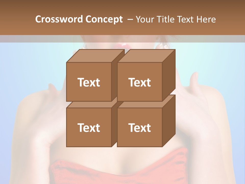 Frightened Girl PowerPoint Template