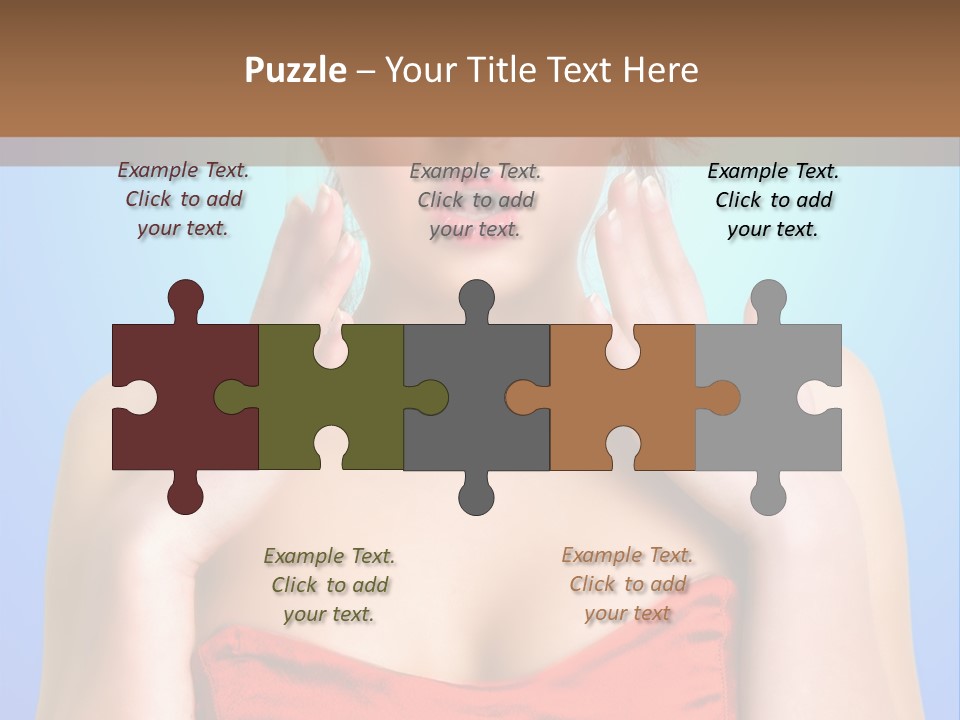 Frightened Girl PowerPoint Template