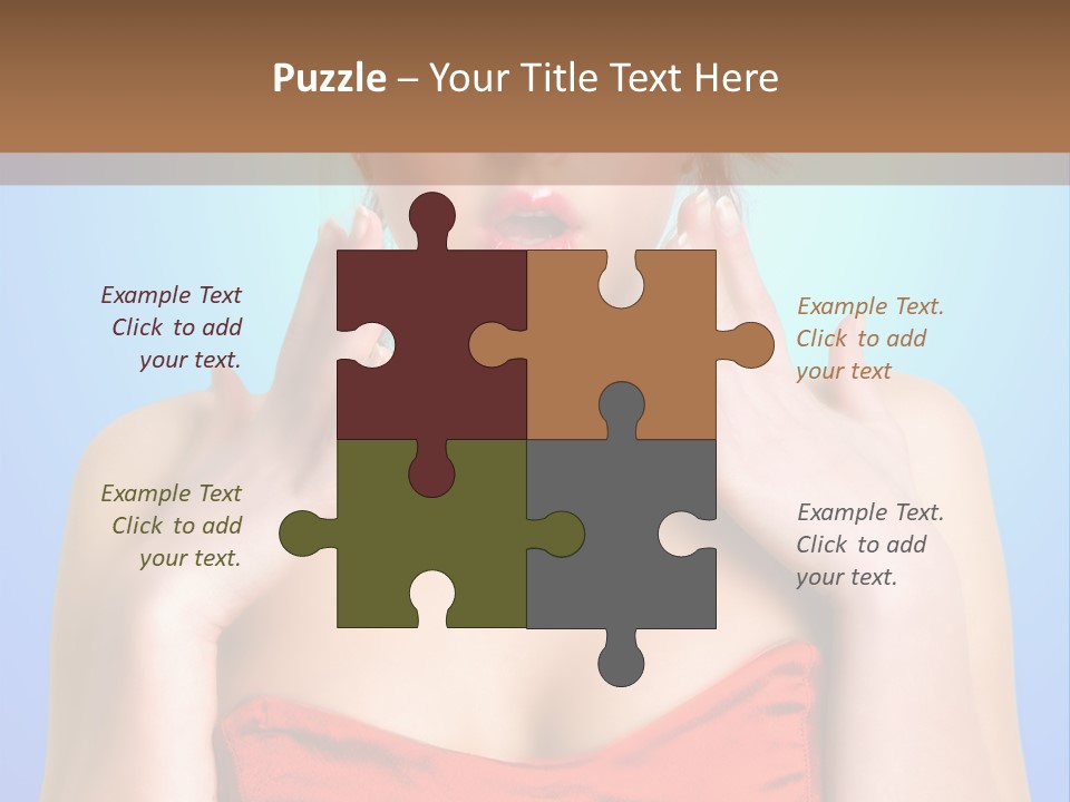 Frightened Girl PowerPoint Template