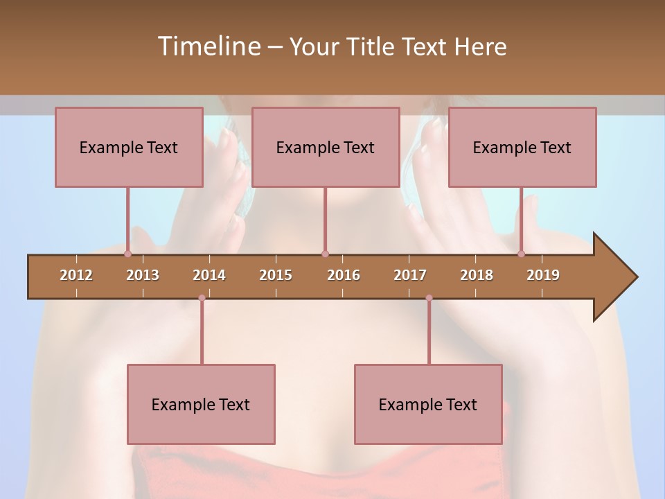 Frightened Girl PowerPoint Template